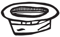 Drawing of a hat.